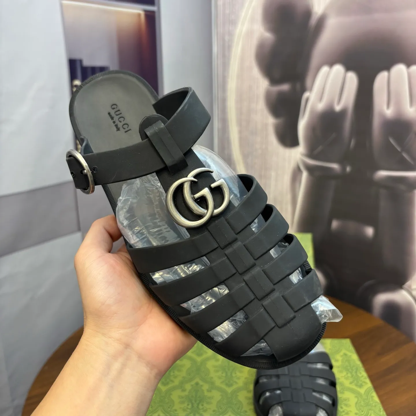 Men's shoes 260💰 [Gucci] Counter quality, top-quality original goods, real photos! Original TPU material, fine workmanship, comfortable; genuine 1:1 replica Size: 38 ~ 46